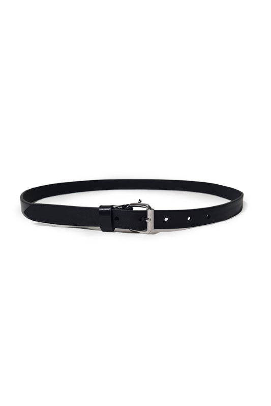 Leather Belt - Thin Black